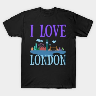 I Love London UK Travel more Wanderlust love Explore the city travel London souvenir T-Shirt